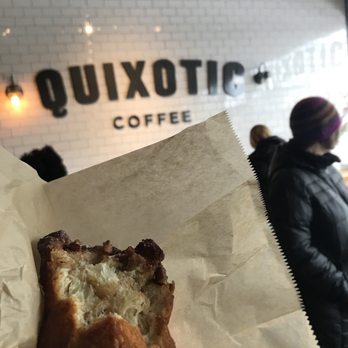 Quixotic Coffee - Cinnamon roll thingy was the BOMB! Must have - Coffee & Tea Near Me - Saint Paul, Minnesota