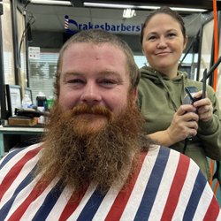 Drake's Barber Shop - Before the beard treatment!