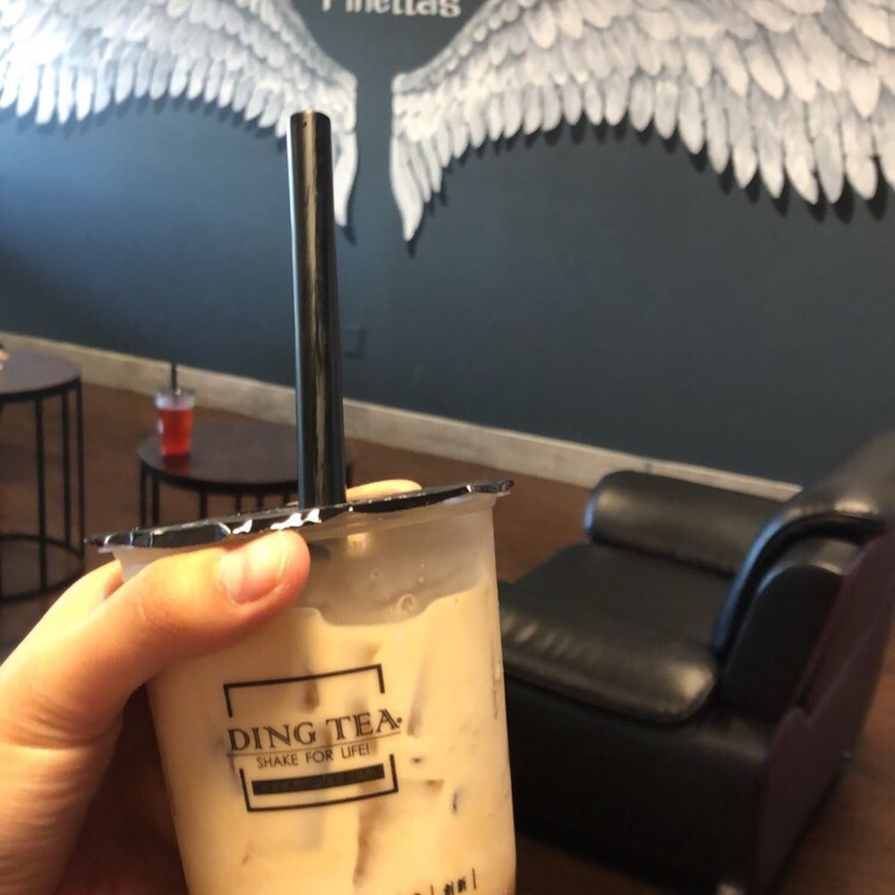 Ding Tea Pinellas - Condensed milk coffee with golden boba - Bubble Tea Near Me - Pinellas Park, Florida