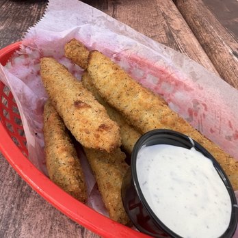 The County Line - Fried pickles - Barbeque Near Me - San Antonio, Texas