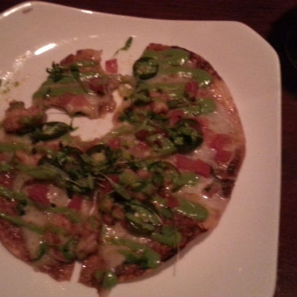 El Vez - Shrimp Quesadilla at El Vez. It's open faced, dripped with an avocado sauce, sliced jalapeño peppers and shrimp. WOW - Mexican Near Me - Philadelphia, Pennsylvania El Vez - Shrimp Quesadilla at El Vez. It's open faced, dripped with an avocado sauce, sliced jalapeño peppers and shrimp. WOW - Mexican Near Me - Philadelphia, Pennsylvania