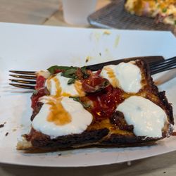 SoDough Square - UCF - A piece of the Detroit rob city pizza - also 16 dollars for small (4 pieces)