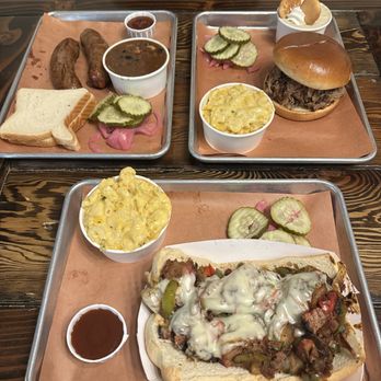 Smokin J’s Barbecue - brisket bomb sandwich (front) - Burgers Near Me - Beatty, Nevada Smokin J’s Barbecue - brisket bomb sandwich (front) - Burgers Near Me - Beatty, Nevada