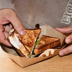 The B.E.A.T egg in the hole sandwich