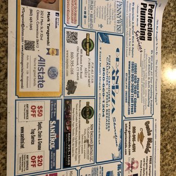 Grand Apizza Shoreline - They have those paper placemats with all the advertisements on them! Haha! Old school. - Pizza Near Me - Clinton, Connecticut