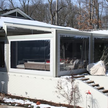 Shade By Design - Residential Pergotenda with vertical drops - Shades & Blinds Near Me - Indianapolis, Indiana