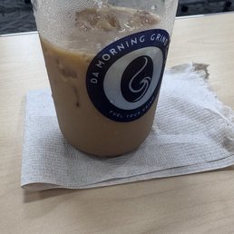 Macnut latte with soy milk for my morning meeting after seeing Macnut latte with soy milk for my morning meeting after seeing