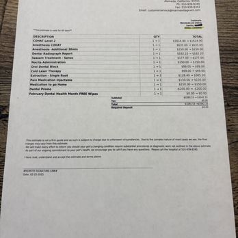 Marina Village Veterinary - Outrageous quote ($2000 more) with "extras" that are included in the service provided by other vets. - Veterinarians Near Me - Alameda, California Marina Village Veterinary - Outrageous quote ($2000 more) with "extras" that are included in the service provided by other vets. - Veterinarians Near Me - Alameda, California