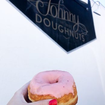 Johnny Doughnuts - Strawberry raised - Donuts Near Me - San Rafael, California Johnny Doughnuts - Strawberry raised - Donuts Near Me - San Rafael, California