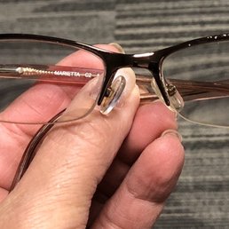 My moms glasses look new