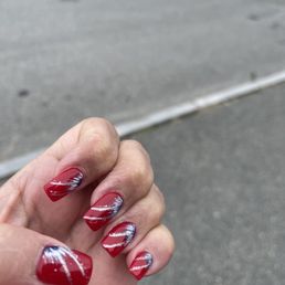 Fire works nail design Fire works nail design