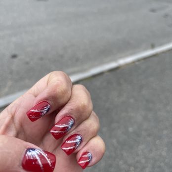 Nail Asia - Fire works nail design - Nail Salons Near Me - New Bedford, Massachusetts Nail Asia - Fire works nail design - Nail Salons Near Me - New Bedford, Massachusetts