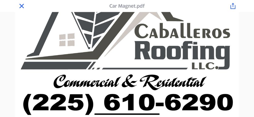 Slide of Caballeros Roofing