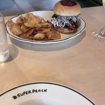 Super Peach - KBBQ Chicken Sandwich - Cocktail Bars Near Me - Los Angeles, California Super Peach - KBBQ Chicken Sandwich - Cocktail Bars Near Me - Los Angeles, California