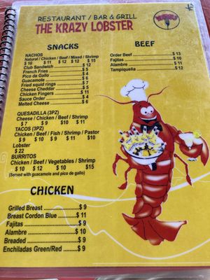 Menu photo 6 The Krazy Lobster Mahahual, ROO Menu photo 6 The Krazy Lobster Mahahual, ROO