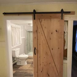 Interior barn door install.