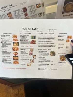 Menu photo 1 Fusion Fare Restaurant Santa Cruz, CA