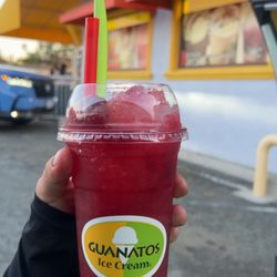 Guanatos Ice Cream - Strawberry flavored snow cone