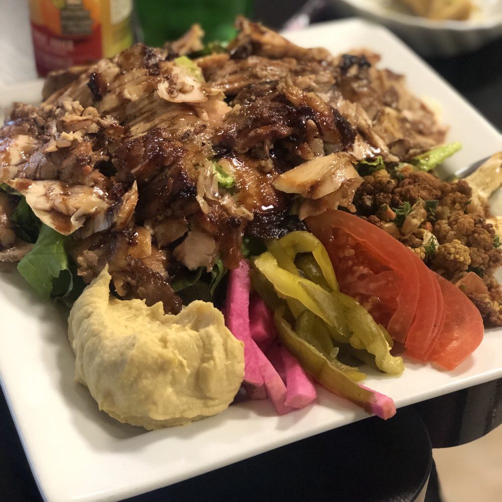 Sham House - Made my own plate with the chicken as my protein. - Lebanese Near Me - Gatineau, Quebec Sham House - Made my own plate with the chicken as my protein. - Lebanese Near Me - Gatineau, Quebec
