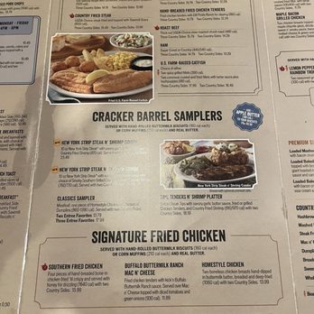 Cracker Barrel Old Country Store - Menu - American Near Me - Kissimmee, Florida Cracker Barrel Old Country Store - Menu - American Near Me - Kissimmee, Florida
