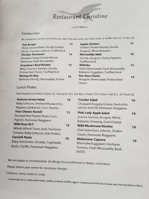 Menu photo 8 Restaurant Christine Seattle, WA Menu photo 8 Restaurant Christine Seattle, WA