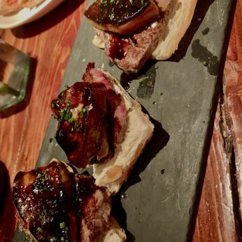 Cachitos - Foigra, steak on a bread - Tapas Bars Near Me - Barcelona, B Cachitos - Foigra, steak on a bread - Tapas Bars Near Me - Barcelona, B