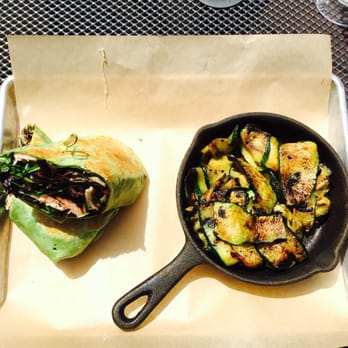 Fork & Fig - Salmon wrap with a side of grilled zucchini :) - Burgers Near Me - Albuquerque, New Mexico Fork & Fig - Salmon wrap with a side of grilled zucchini :) - Burgers Near Me - Albuquerque, New Mexico