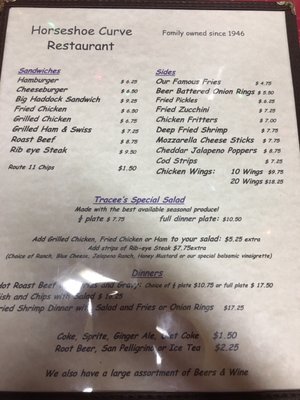 Menu photo 3 Horseshoe Curve Restaurant Bluemont, VA Menu photo 3 Horseshoe Curve Restaurant Bluemont, VA