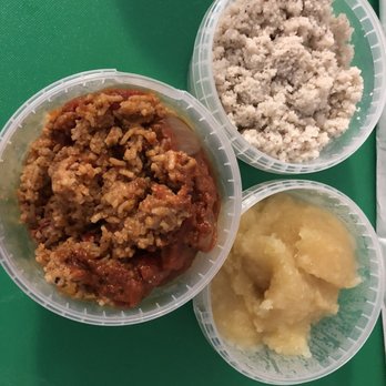 Nneji - 3 sides - jollof rice, fonio and garri - African Near Me - Astoria, New York