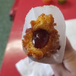Churro with a berry filling