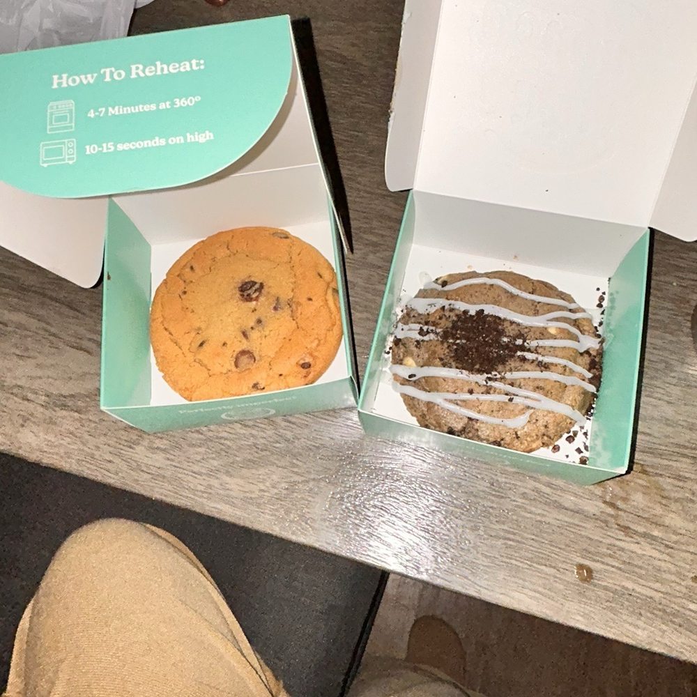 Chocolate chip cookies and cookies and creme