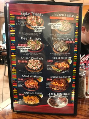 Menu photo 4 La Parrilla San Antonio, TX