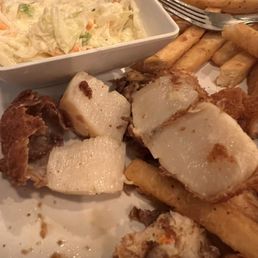 Check out my RAW deep fried scallop to the right. Nasty.