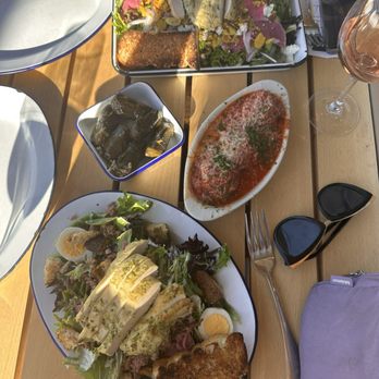 Leven Supply - HH Dolmas, herbed lamb meatballs and large salad with grilled chicken - Delis Near Me - Denver, Colorado