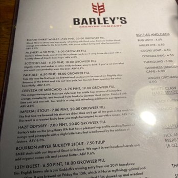 Barley's Brewing Company - Beers - Pubs Near Me - Columbus, Ohio