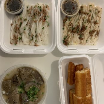 Mr. Champion - Top left: bbq pork noodle roll Top right: beef noodle roll Bottom left: pork liver porridge Bottom left: Chinese donut - Cantonese Near Me - Arcadia, California Mr. Champion - Top left: bbq pork noodle roll Top right: beef noodle roll Bottom left: pork liver porridge Bottom left: Chinese donut - Cantonese Near Me - Arcadia, California