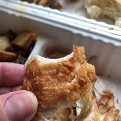 Chicken Shack - Notice how stringy at the right side