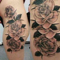 River Valley Tattoos - Roses by Brian