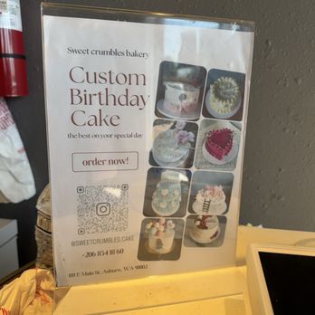 Sweet Crumbles Bakery - Their IG page has all their cake designs so I ordered my daughters with a 2 day notice - Bakeries Near Me - Auburn, Washington