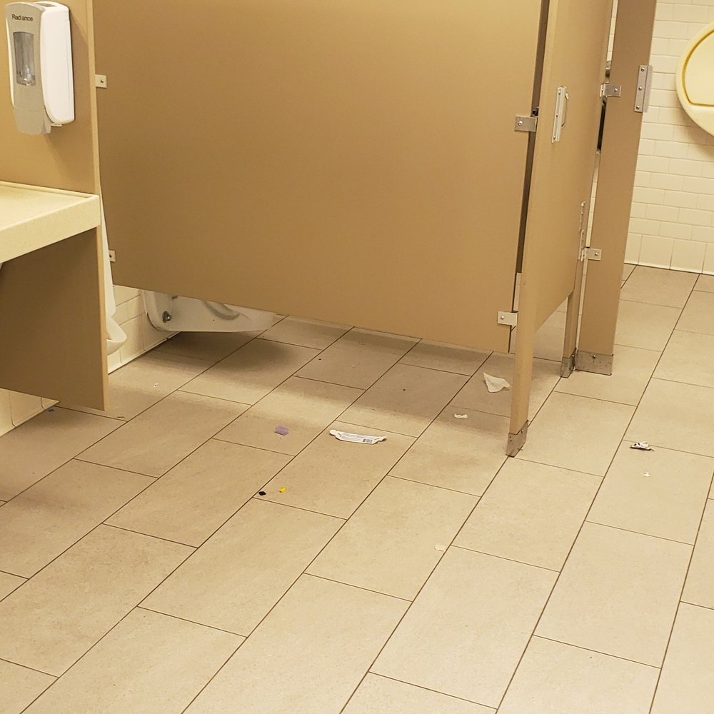 Barnes & Noble - Anchorage - Mens rest room cleanliness is not kept up as you can see from all the trash on the floor. - Cafes Near Me - Anchorage, Alaska Barnes & Noble - Anchorage - Mens rest room cleanliness is not kept up as you can see from all the trash on the floor. - Cafes Near Me - Anchorage, Alaska