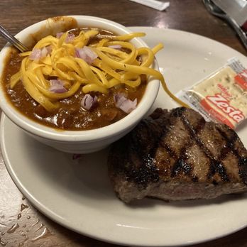 Texas Roadhouse - 6 oz steak with chili - Steakhouses Near Me - The Colony, Texas