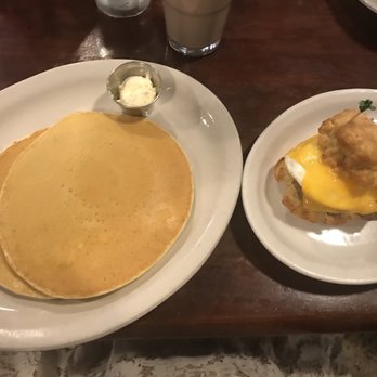 The Roost - Short Stack pancakes and biscuit sandwich - Breakfast & Brunch Near Me - Lawrence, Kansas The Roost - Short Stack pancakes and biscuit sandwich - Breakfast & Brunch Near Me - Lawrence, Kansas