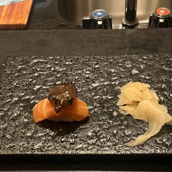 Sanyuu West - Salmon with truffle - Sushi Bars Near Me - New York, New York