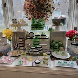 Easter display of soaps and lotions (the Peeps soaps )!