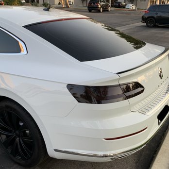 Amaro's Window Tint - Smoked Tail Lights,Rear Spoiler wrapped, Windows tinted 5%, Rims Powder Coated - Car Window Tinting Near Me - Lake Forest, California