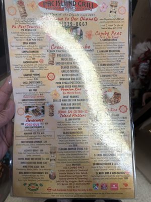 Menu photo 6 Pac Island Grill Federal Way, WA