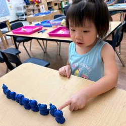 East Valley Jcc - Counting, sorting, classifying - all important aspects of a math curriculum.