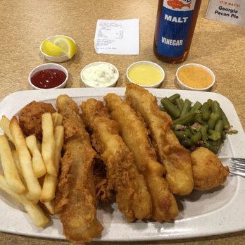 Captain D's - a plate of fried fish and french fries - Seafood Near Me - Garland, Texas