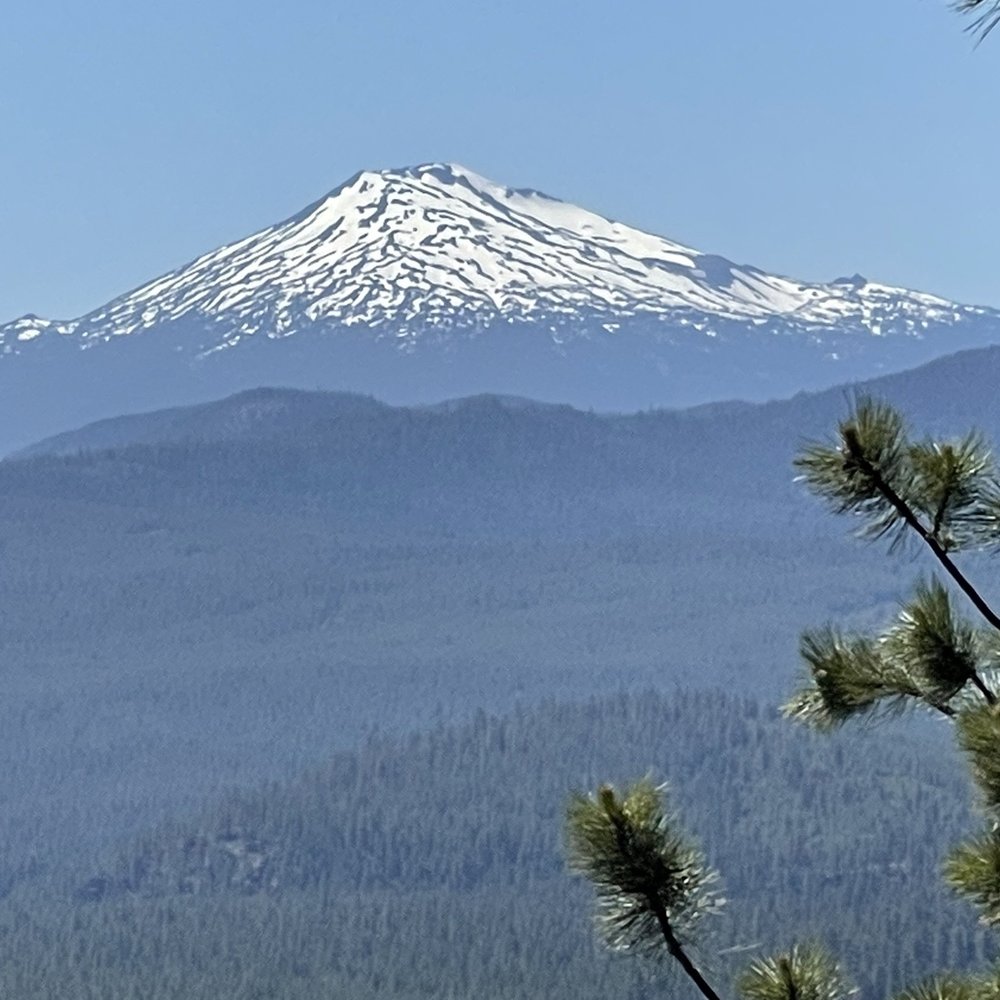 Views of the Cascades from the lava field Views of the Cascades from the lava field