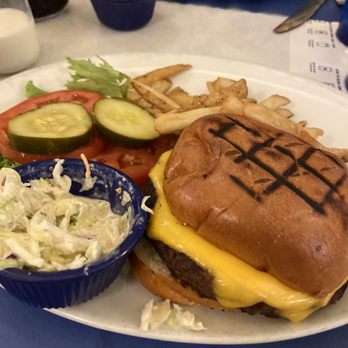EJ's Luncheonette - Cheeseburger Deluxe and ice Fresh-Brewed Iced Coffee - Diners Near Me - New York, New York
